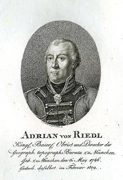 Adrian Von Riedl - Geographer and Topographer