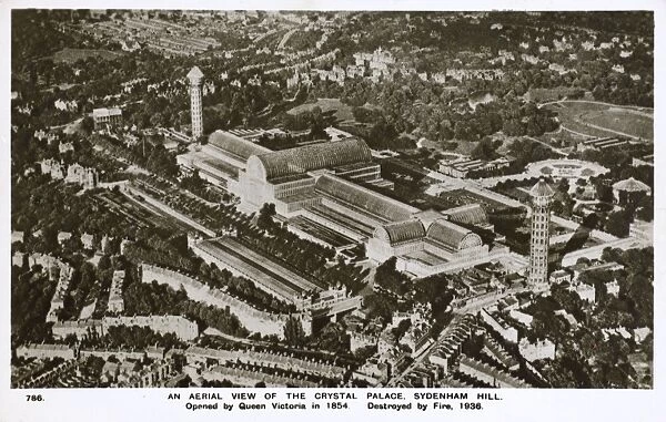 Aerial View of the Crystal Palace, Sydenham Hill, London