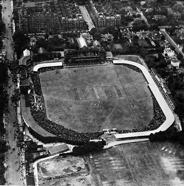 Aerial View of Lords Cricket Ground, London, 1921
