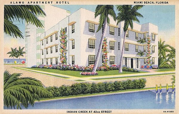 Alamo Apartment Hotel, Miami Beach, Florida, USA