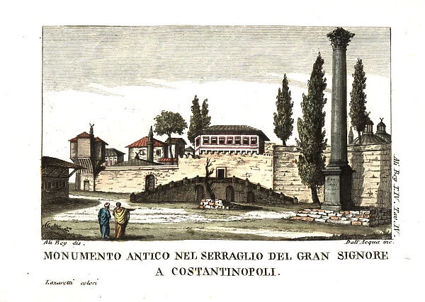 Ancient monument in the seraglio of the Grand