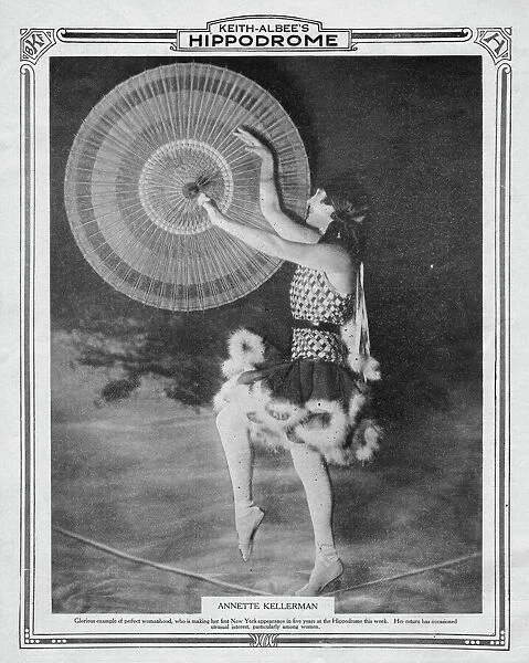 Annette Kellerman at the Hippodrome Theatre, New York, 1925