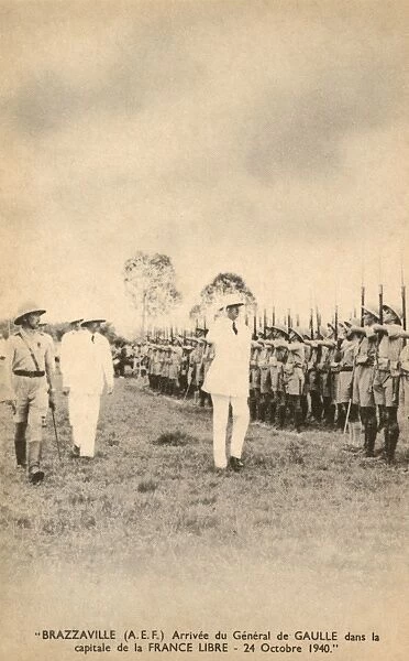 Arrival of General de Gaulle - Congo