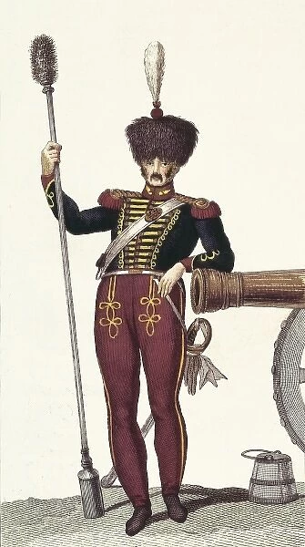 Artillery of the Royal Guard (1824). Picture