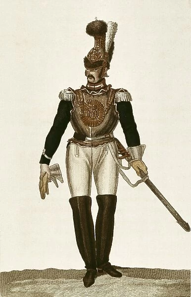Artillery squadron of the Royal Guard. Picture