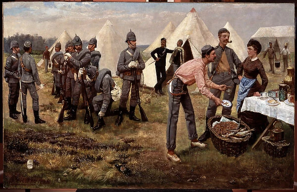 The Artists Rifles in Camp, 1884