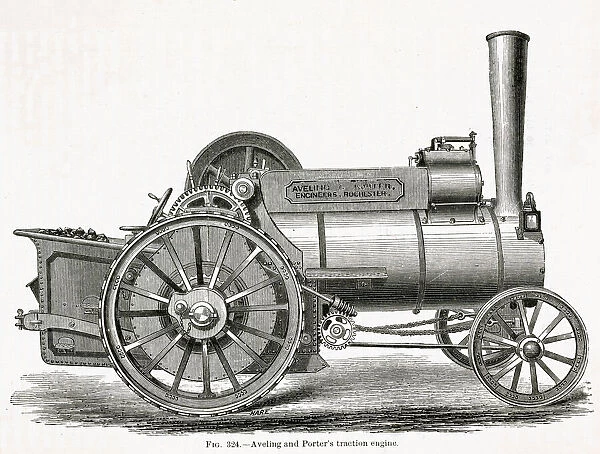 Aveling and Porter traction engine 1877