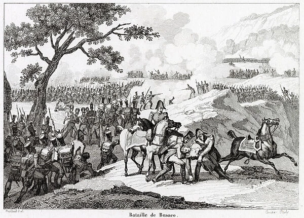 Battle of Busaco, Peninsula War. The Duke of Wellington defeats Massena Date