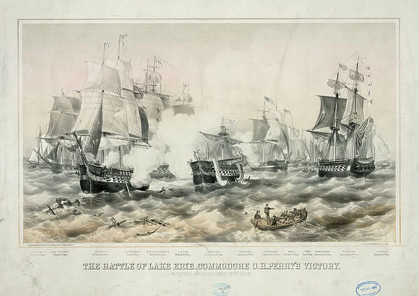 The Battle of Lake Erie, Commodore O. H. Perrys victory