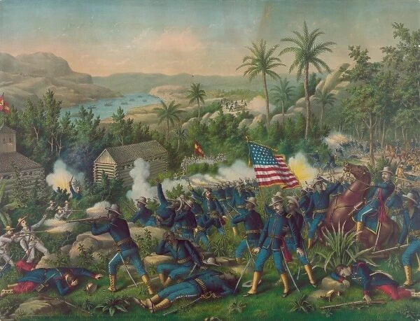 The Battle of Quasimas near Santiago June 24th, 1898. The 9t