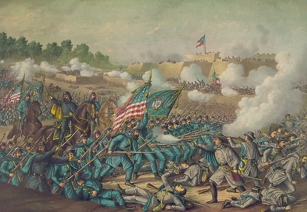 Battle of Williamsburg--Gen. Hancocks charge, May 5, 1862