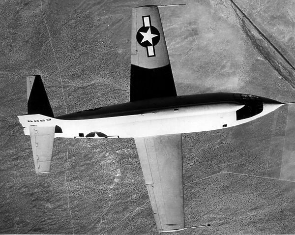 Bell X-1-2 in flight from above