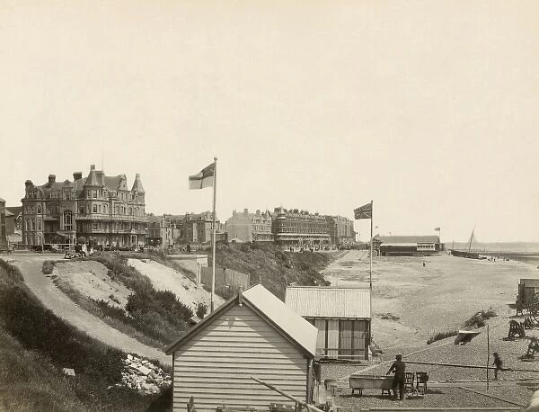 BEXHILL. The seafront at Bexhill, East Sussex. Date: circa 1900