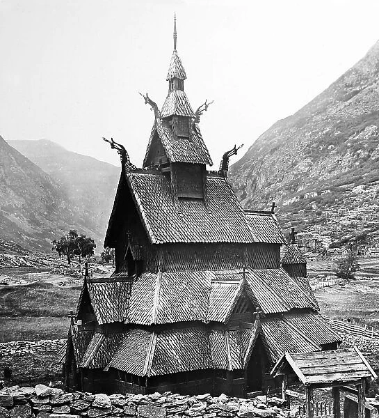 Borgund Church, Norway - early 1900s