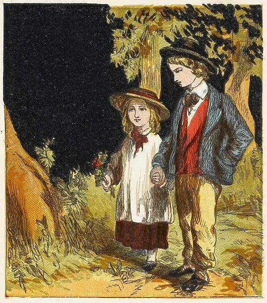 Boy & Girl Country Walk