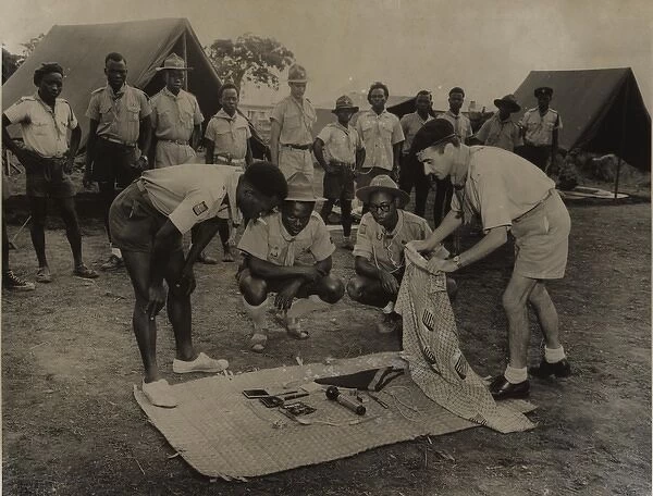 Boy scouts of the Belgian Congo, Central Africa