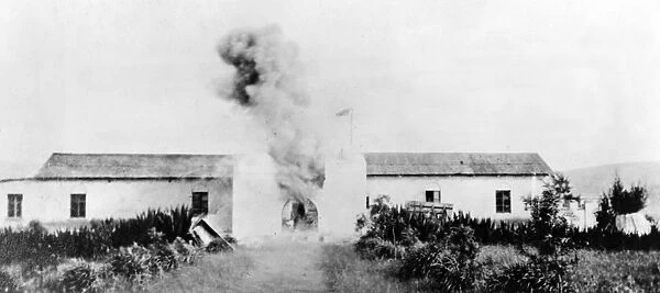 British attack, Fort Dschang, Cameroon, Africa, WW1