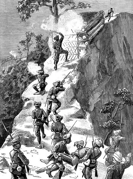 The British encampment at Mogok, Burma, 1887