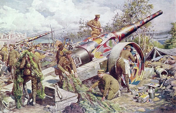 British gunners, Battle of the Somme, WW1