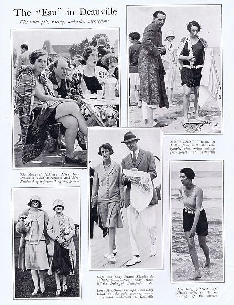 British high society at Deauville, 1927