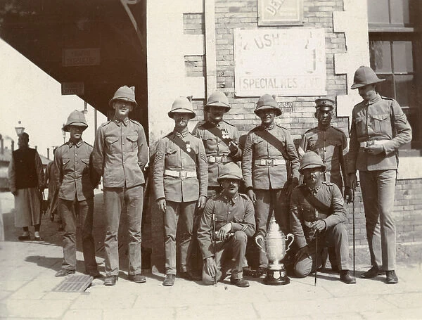 British soldiers on Chinese street
