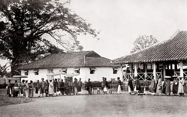 c. 1870s Indochina (Vietnam Laos Cambodia) wedding procession