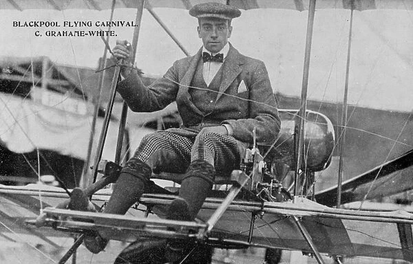 C. Grahame-White in an early aeroplane
