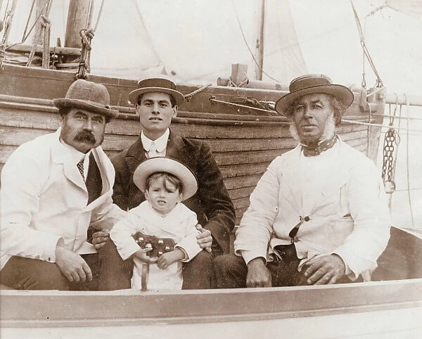 Captain Collins of Brighton, with his family