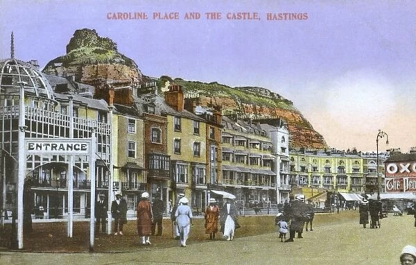 Caroline Place and The Castle, Hastings, East Sussex