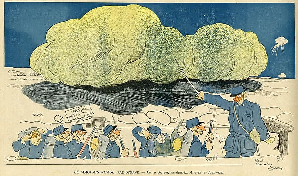 Cartoon, The bad cloud, WW1