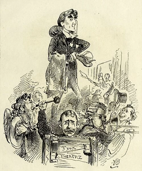 Cartoon, Henry Irving returning to the London theatre