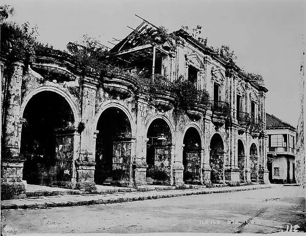 Cathedral destroyed by earthquake 1863, Philippines
