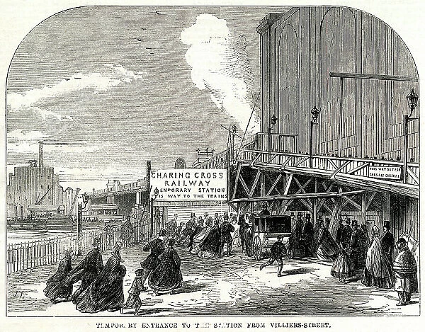 Charing Cross - Temporary Entrance 1864