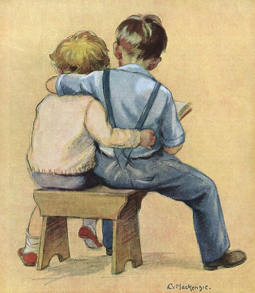 Children reading together Pals by C V MacKenzie