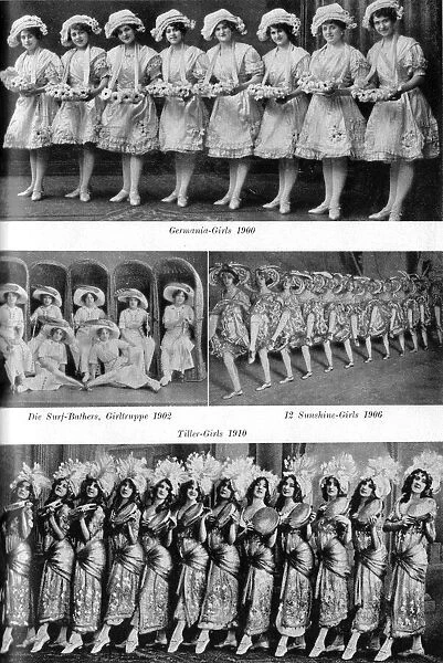 Chorus lines seen at the Wintergarten Theatre, Berlin 1900-1939 - the Germania Girls