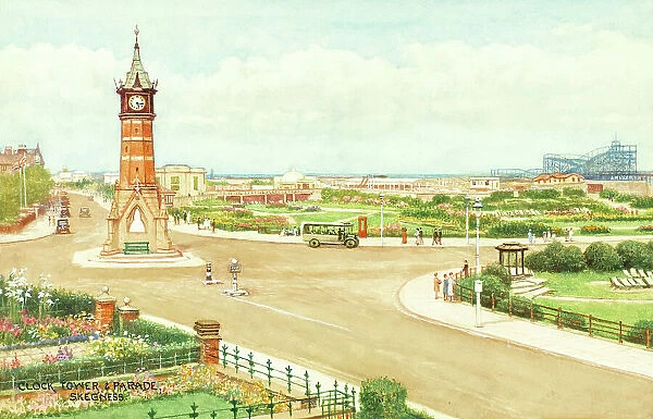 Clock Tower and Parade, Skegness, Lincolnshire