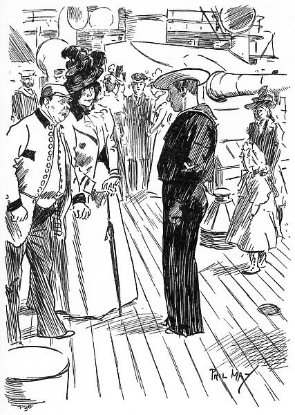 Cockneys visiting a Royal Navy Gunboat