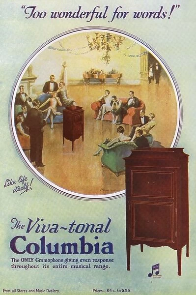 Columbia gramophone advertisement