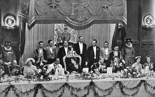 Coronation 1953, traditional guildhall luncheon
