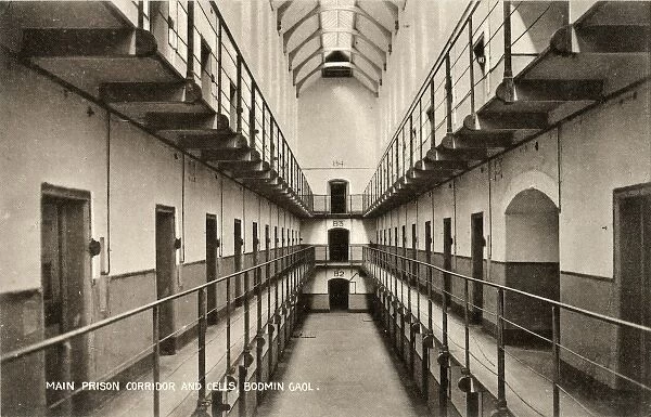 Corridor and cell doors, Bodmin Gaol, Cornwall