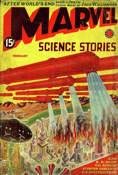 Cover design, Marvel Science Stories