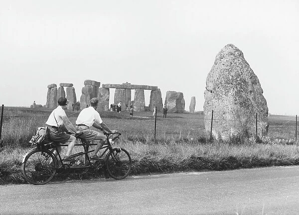 Cycling Past Stonehenge