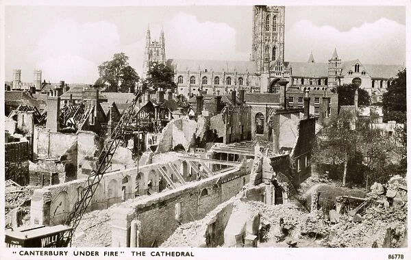 Damage to Canterbury during WW2 - Baedeker Blitz