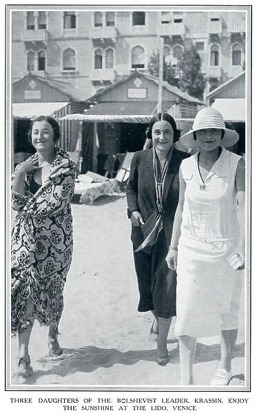 Daughters of Leonid Krassin at the Venice Lido