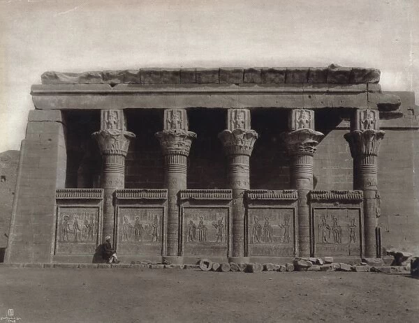 Denderah. The great vestibul sic of the Temple of Hathor