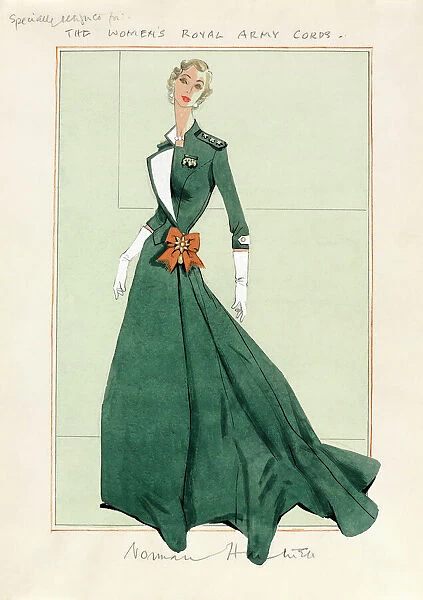 Design for a proposed Mess dress, with an upright collar