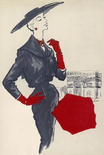 Dior suit, 1954
