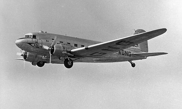 Douglas DC-3 G-AGNG BOAC in flight