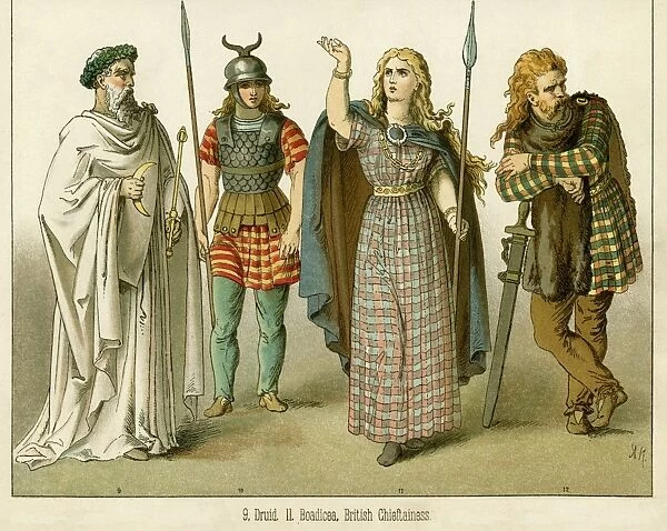 Druid, Boadicea and British chieftainess