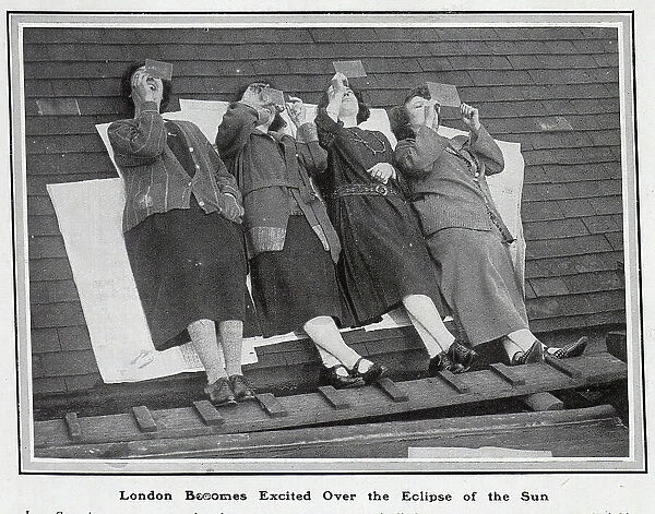 Four eclipse spectators